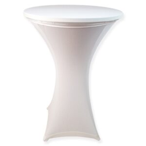 Statafelrok stretch met tophoes wit