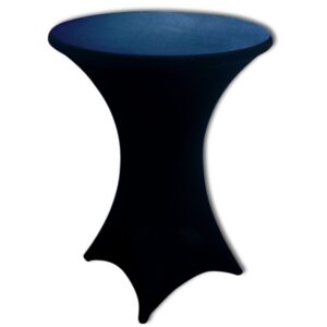 Statafelrok stretch met tophoes zwart