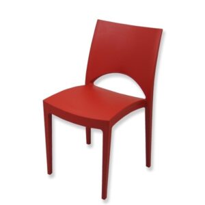 Stoel Trendy stapelbaar rood