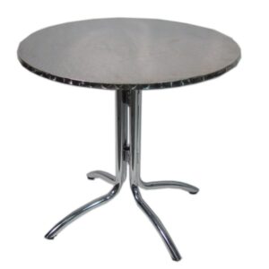 Tafel aluminium rond 80cm