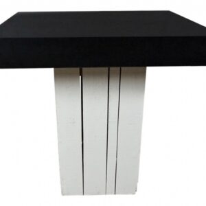 Tafel Black & White Wood 80x80cm