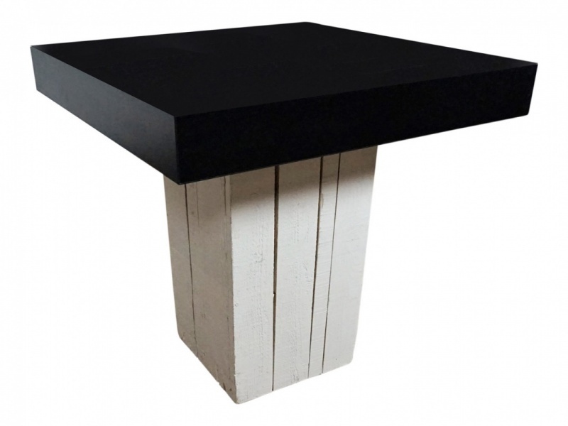 Tafel Black & White Wood 80x80cm - Afbeelding 2