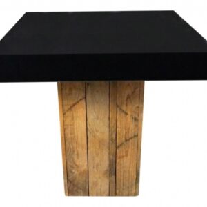 Tafel Black & Wood 80x80cm