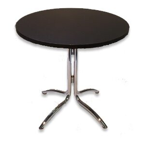 Tafel rond zwart 80cm