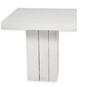 Tafel steigerhout wit 80x80cm