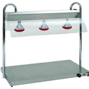 Warmhoudplaat met warmhoudbrug 3/1GN