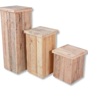 Zuil steigerhout middel