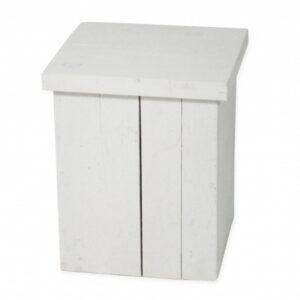 Zuil steigerhout wit laag