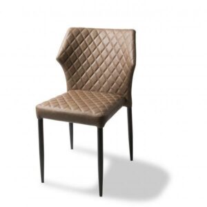 Stoel Lou Velours - Cognac bruin