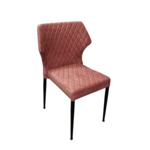 Stoel Lou Velours - Roze