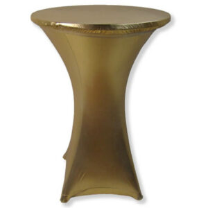 Statafelrok stretch met tophoes goud