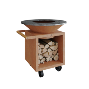 OFYR Classic Corten ⌀100cm – Barbecue – Verrijdbaar