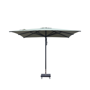 Parasol lichtgrijs 3x3m vierkant