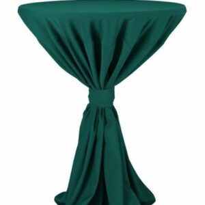 Statafelrok met plooi donkergroen