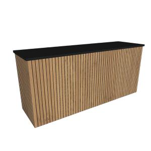 Buffettafel Milano hout/zwart