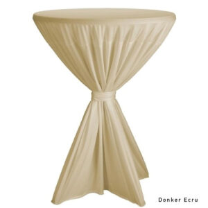 Statafelrok met plooi ecru