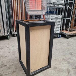 Gaskachel op sokkel