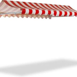 Partykraam rood/wit