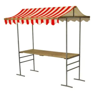 Partykraam rood/wit
